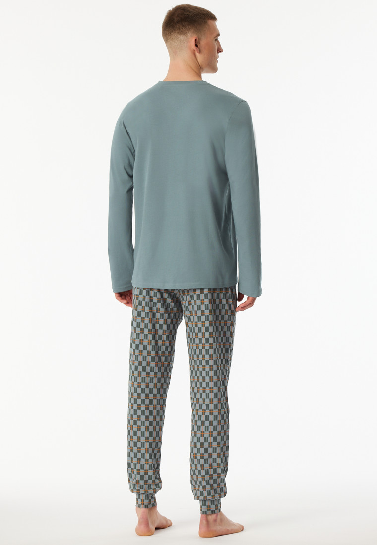 Pyjamas long pyjamas with mineral cuffs - Casual Essentials