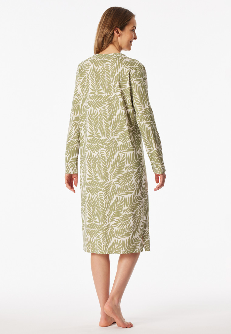 Nachthemd langarm linde gemustert - Comfort Essentials