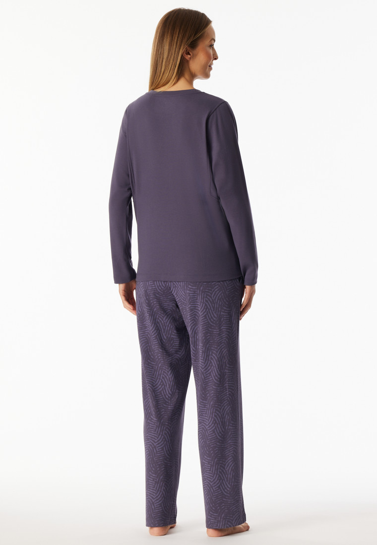 Pyjama long chauffant indigo - Selected Premium Warming