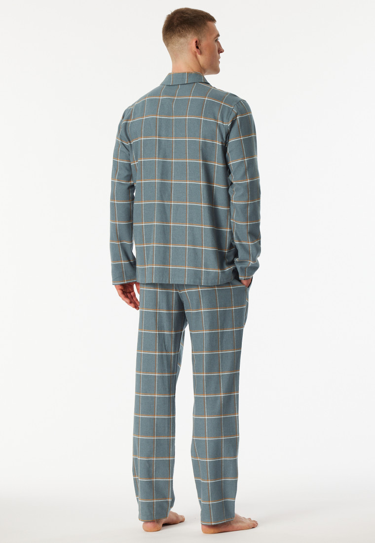 Pyjama matière tissée flanelle minérale à carreaux - Selected Premium Warming