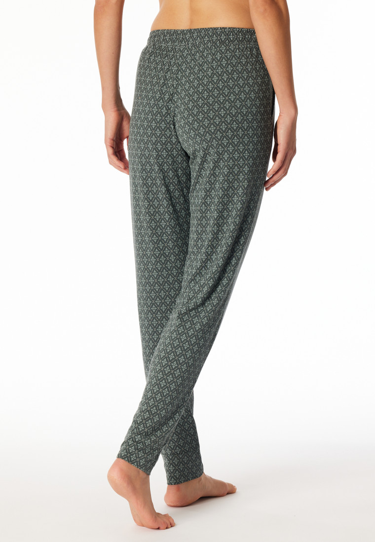 Hose lang Bündchen Blumen multicolor - Mix+Relax