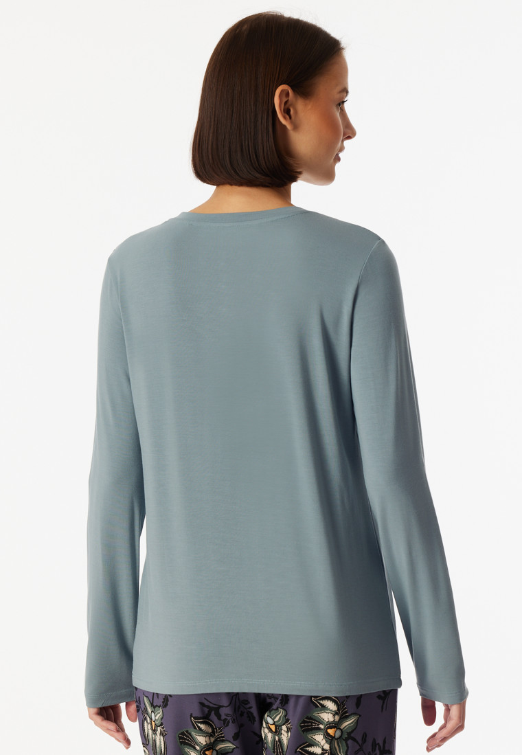 T-shirts à manches longues encolure en V minéral - Mix+Relax