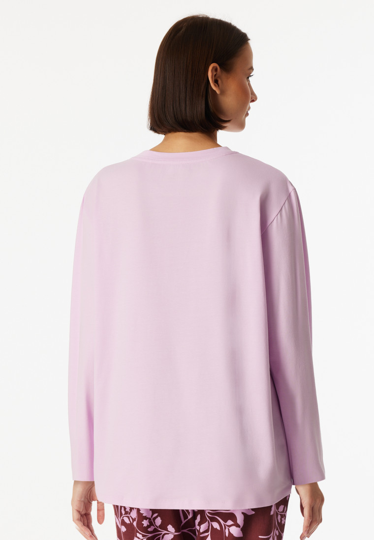 Maglietta manica lunga scollo tondo orchidea - Mix+ Relax