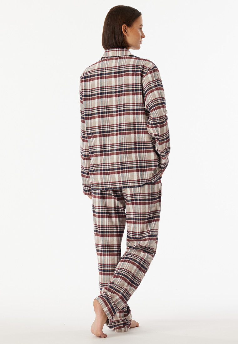 Pyjama lang Webware multicolor kariert - X-Mas Family