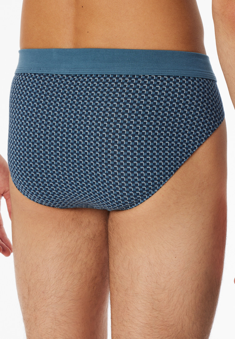 Rio-Slip kariert atlantikblau - 95/5