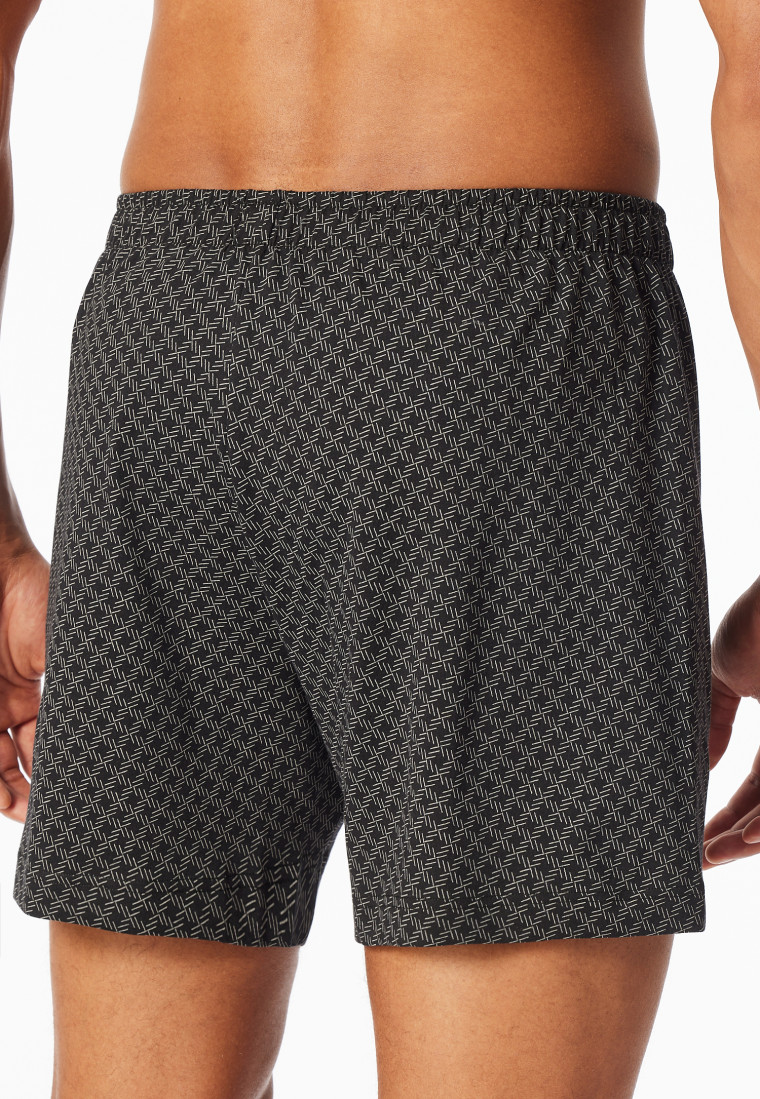 Boxer shorts 2-pack jersey plain patterned paper airplane brown - Boxer shorts multipacks