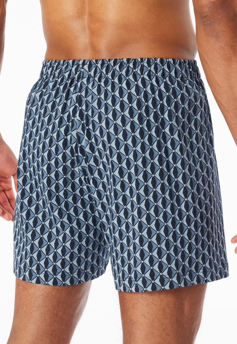 Boxershorts 2er-Pack Jersey uni gemustert - Boxershorts Multipacks