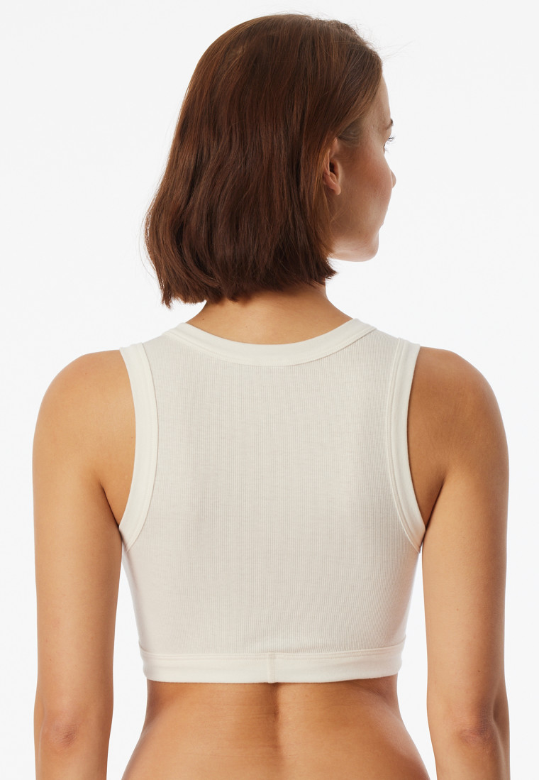 Bustier Feinripp off-white - Revival Paula