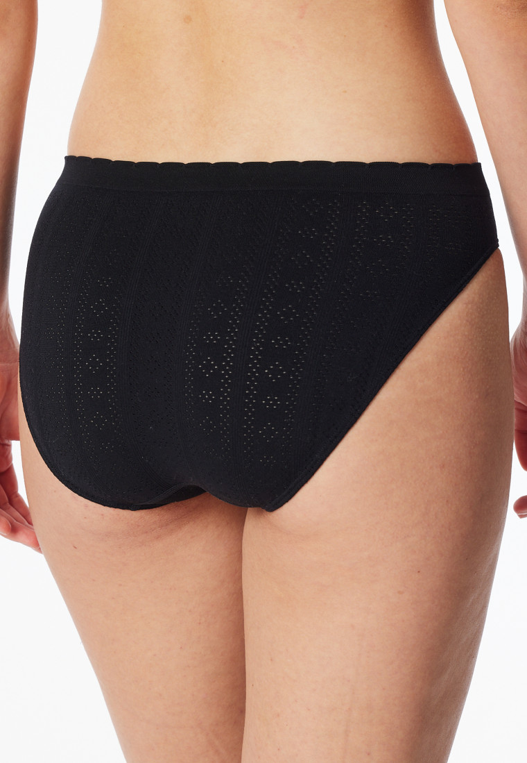 Retro-Slip Ajourée seamless schwarz - Revival Alma