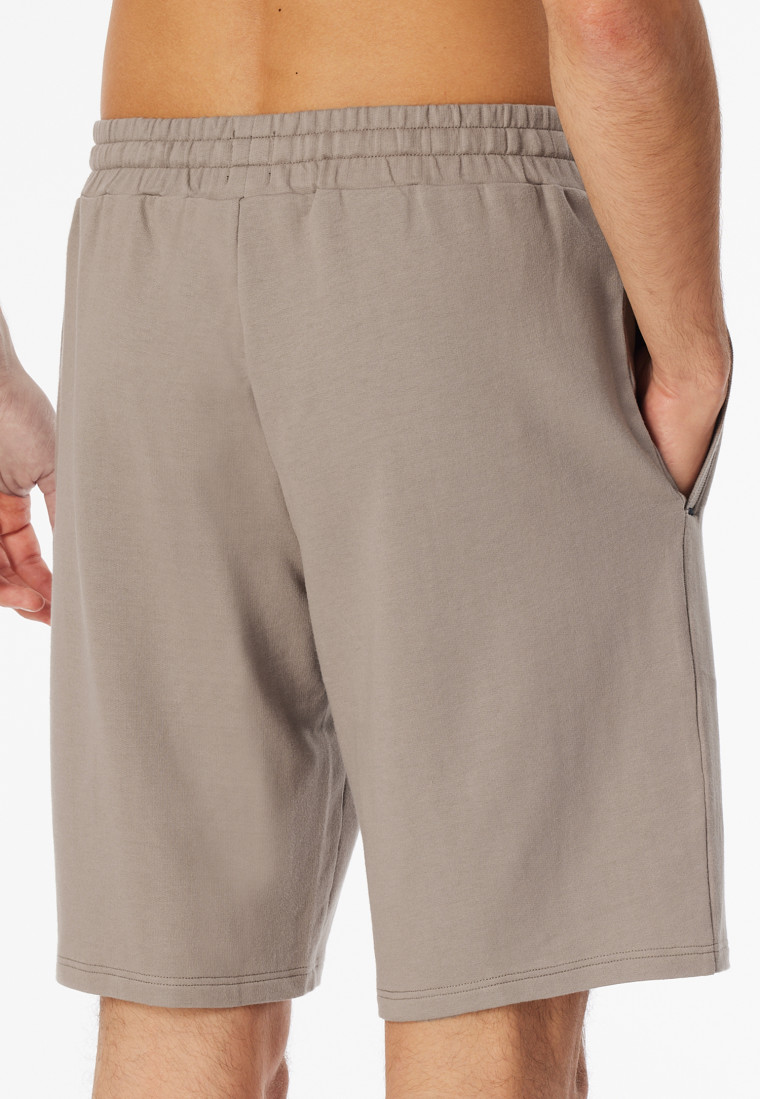 Pants short sweat fabric clay red - Mix+Relax