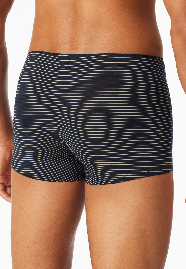 Short in modal a strisce blu notte - Long Life Soft