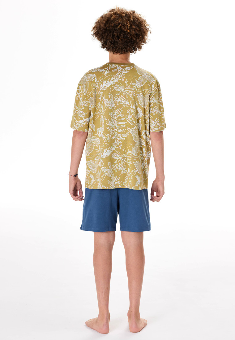Short pyjamas tropical khaki - Nightwear