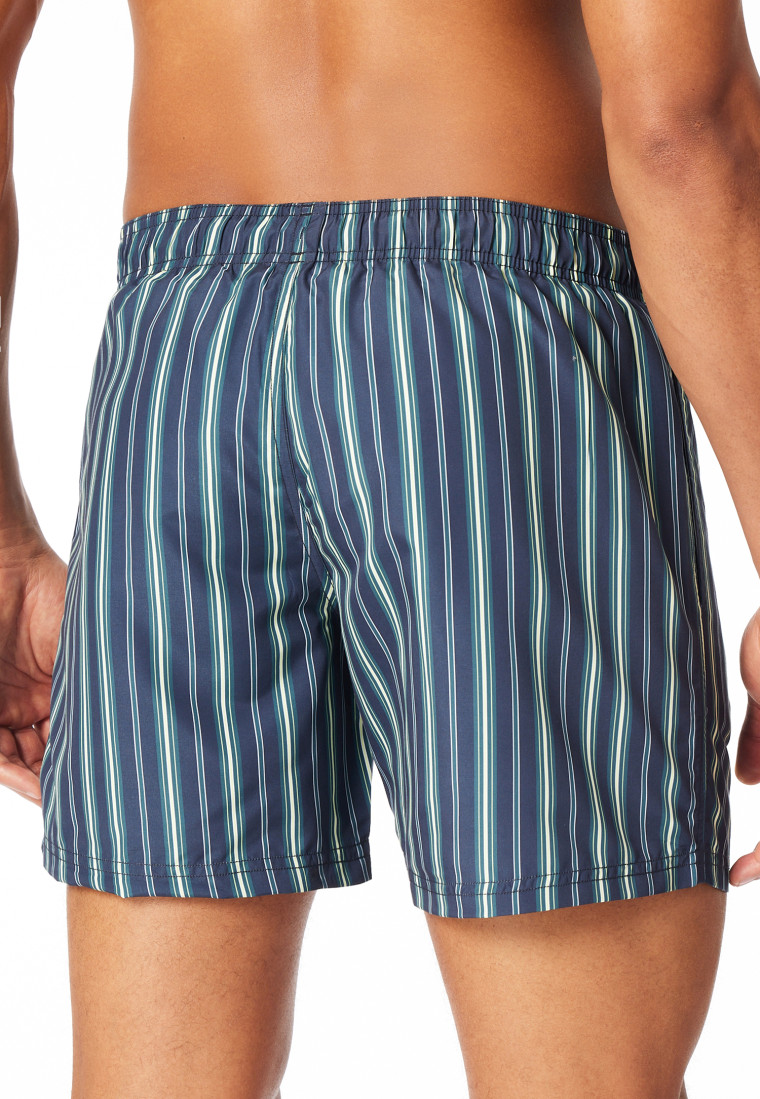 Badeshorts Webware Streifen lime - Aqua