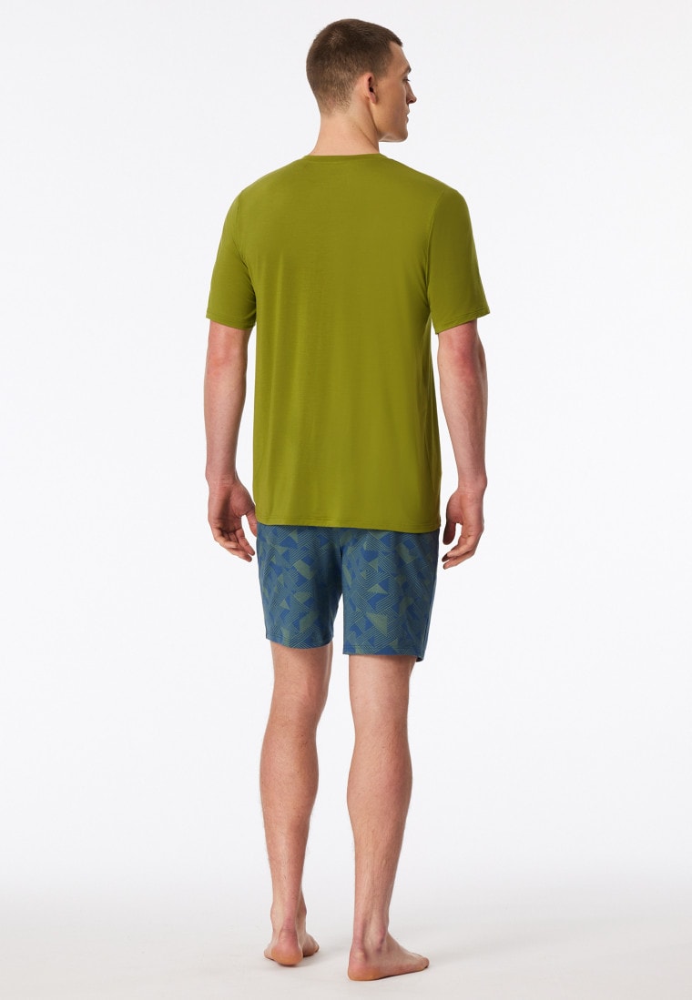 Pigiama corto verde erba - Long Life Soft