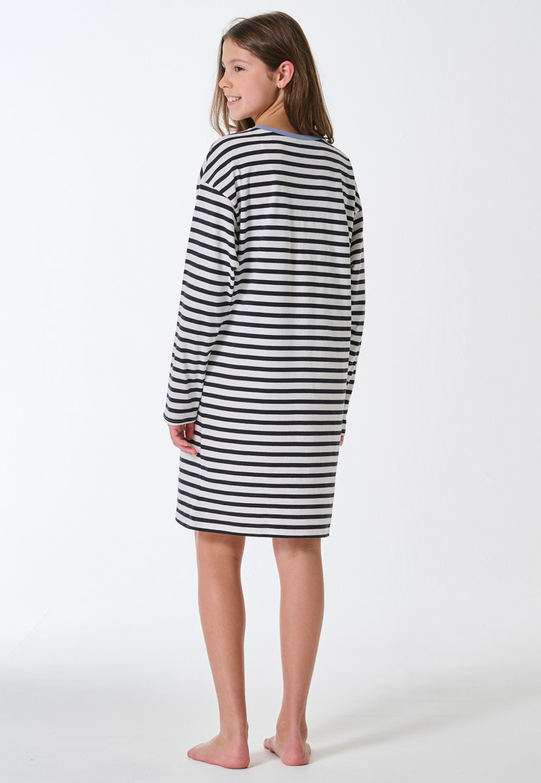 Sleep shirt long-sleeve striping multicolor - Teens Nightwear
