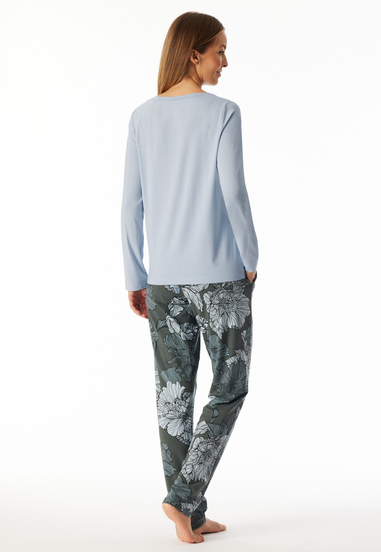 Pigiama lungo aloe vera fiori Air - selected premium