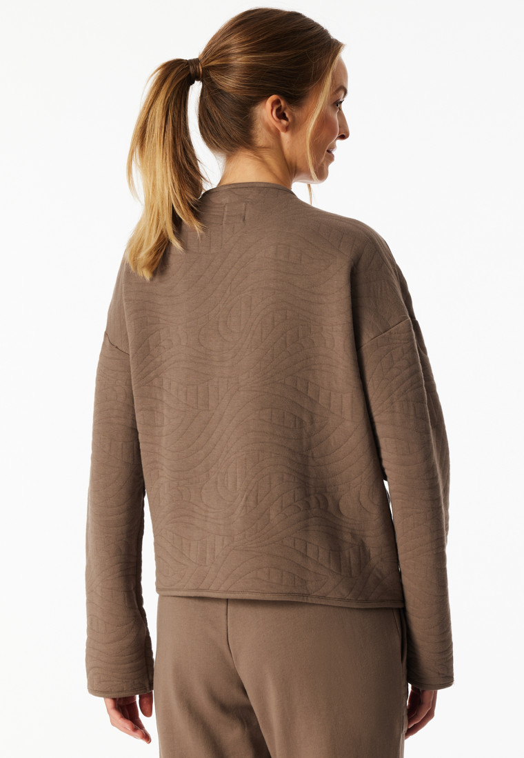 Jacke Jacquard Taschen nougat - Mix+Relax