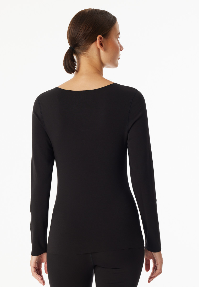 Shirt long-sleeve warming black - Invisible Soft Warming