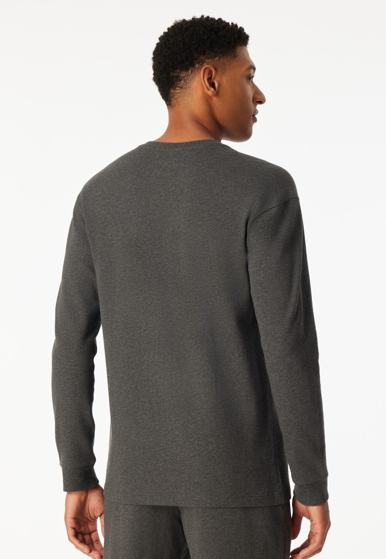 Felpa manica lunga grigio scuro - Mix+ Relax