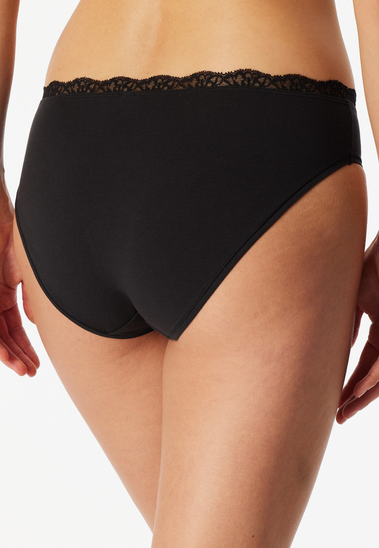 Slip rio dentelle noire - Unique Cotton