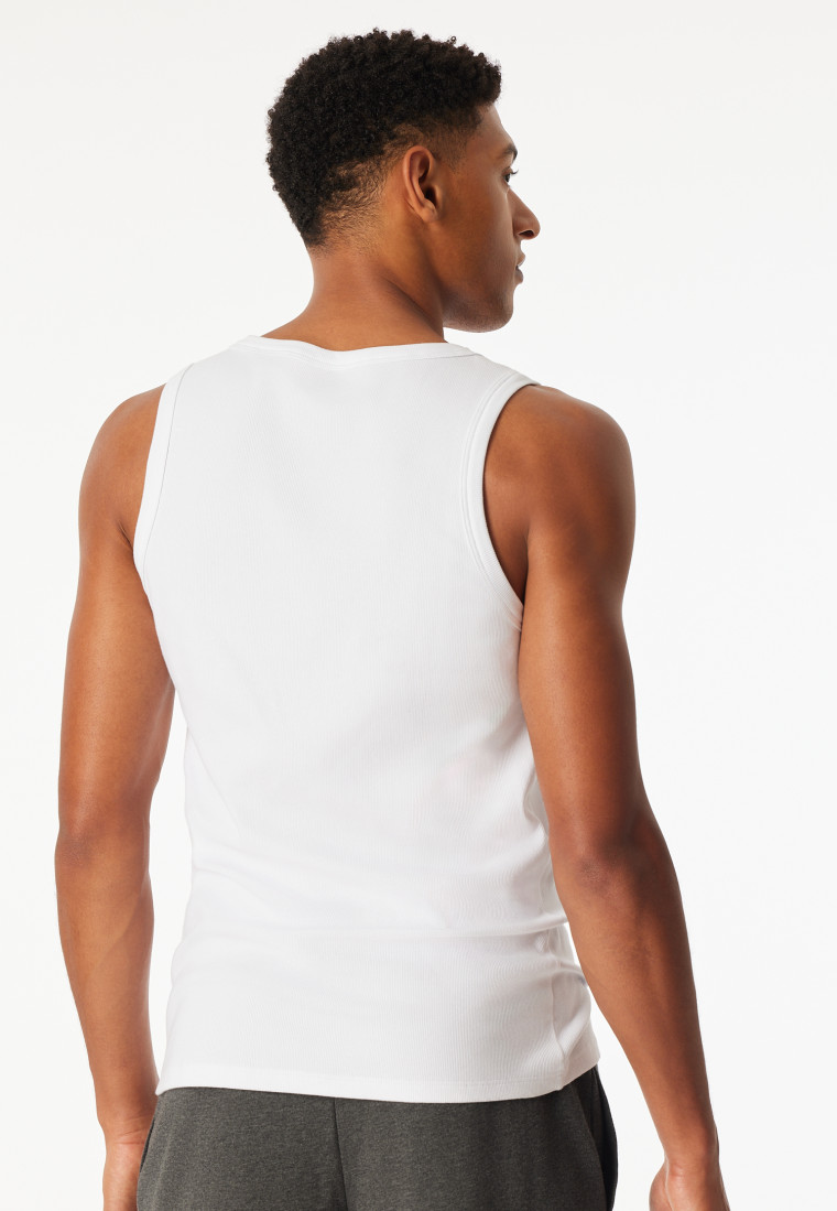 Tank Top Doppelripp weiß - SCHIESSER 150 Years