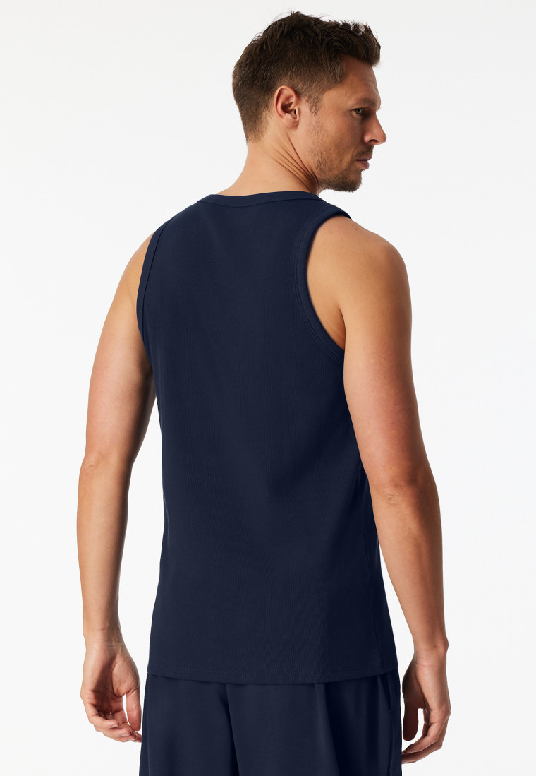 Tank Top Doppelripp admiral - SCHIESSER 150 Years