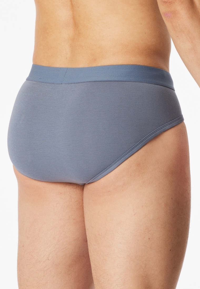 Slip a doppia confezione da due grigio-blu - Rib Essentials
