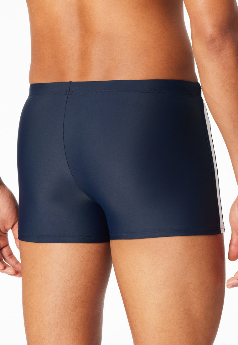 Badehose Jersey Schlüsseltasche schwarz - Aqua