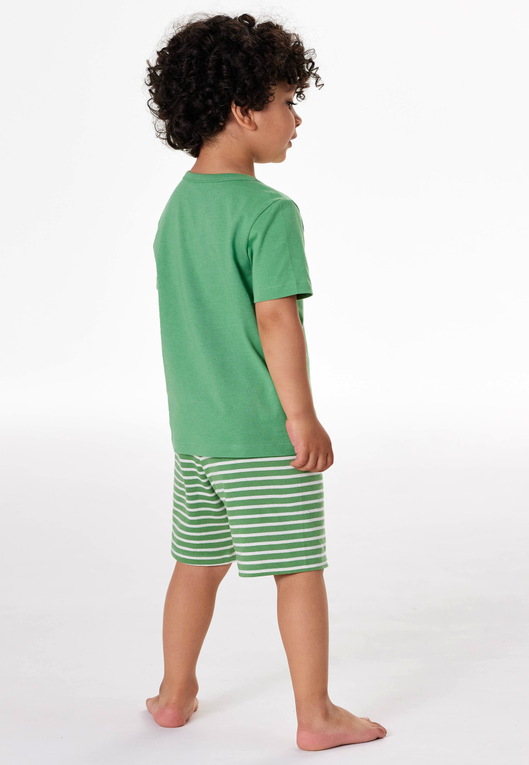 Pigiama corto a righe tigrato lime - Kids Nightwear