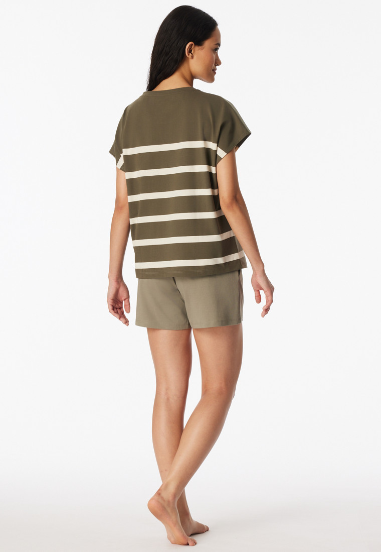 Pigiama corto color giada - Casual Nightwear