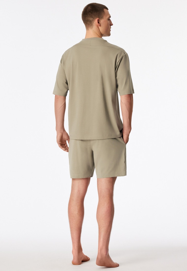 Short pyjamas oversized jade - Modern Nightwear