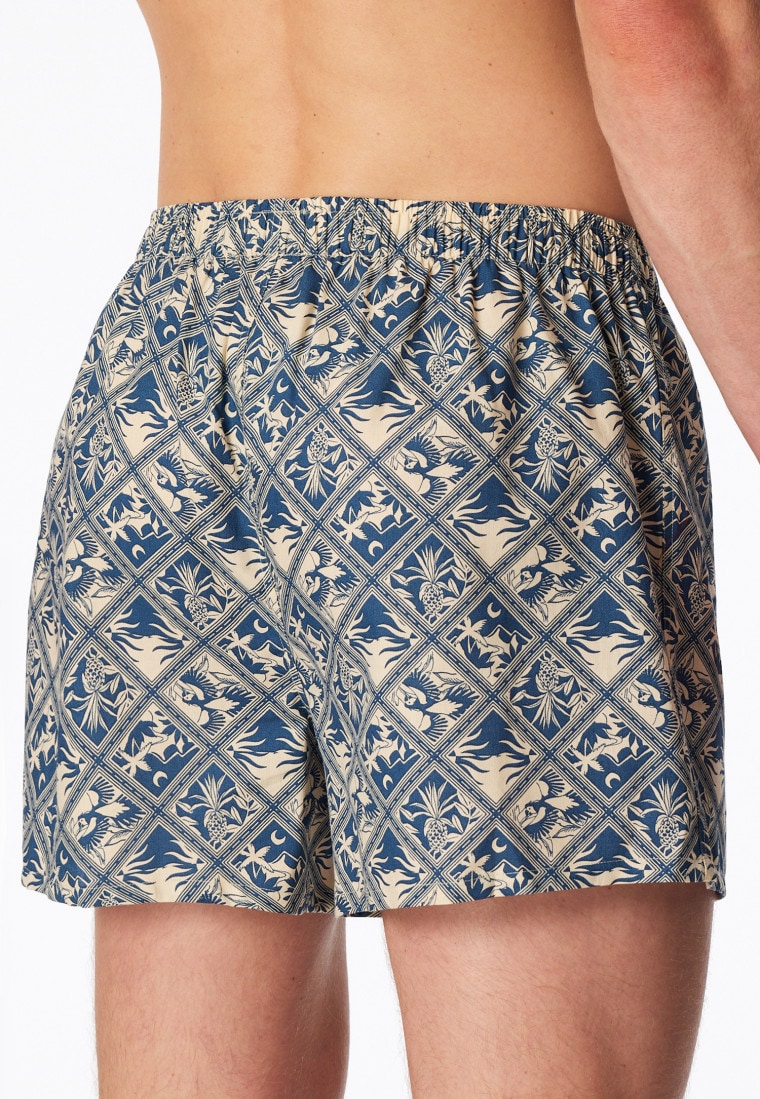 Lot de 2 boxers en matière tissée multicolore imprimée - Boxershort Multipack