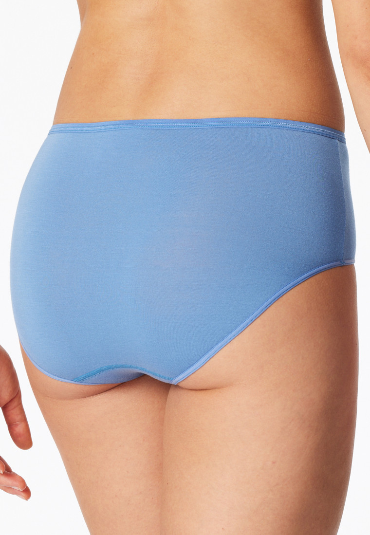 Midi Slips 2er-Pack hellblau/ creme - Modal Essentials