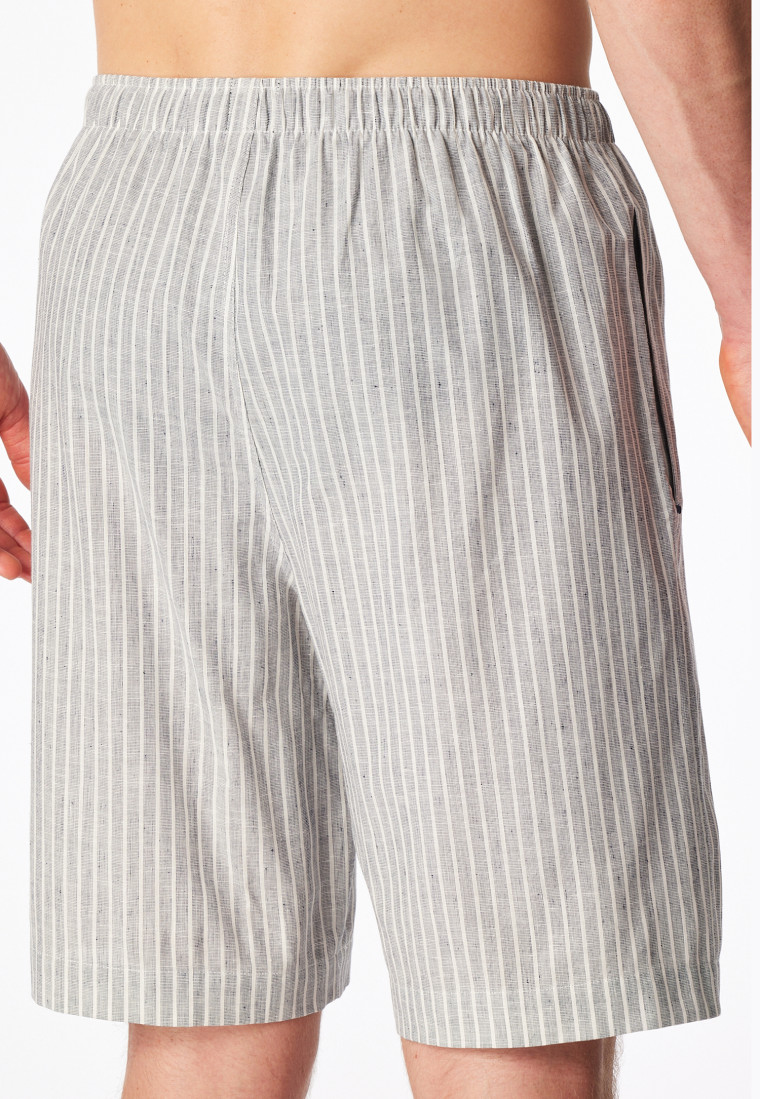 Bermuda Webware Leinen Streifen admiral - Mix+Relax