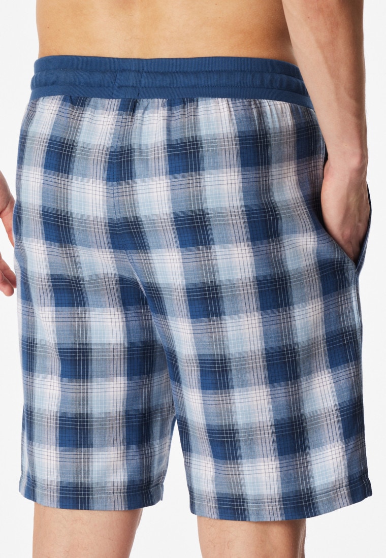 Bermuda Webware pacific blue kariert - Mix+Relax