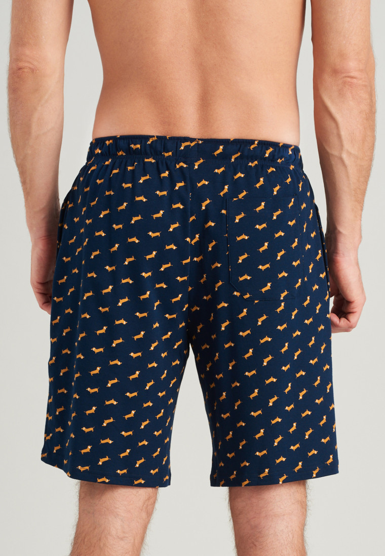 Bermudashorts Feininterlock Hund havanna - Mix+Relax