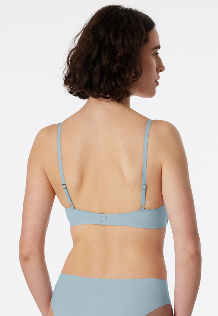 Bra without underwire padded bluebird - Invisible Soft