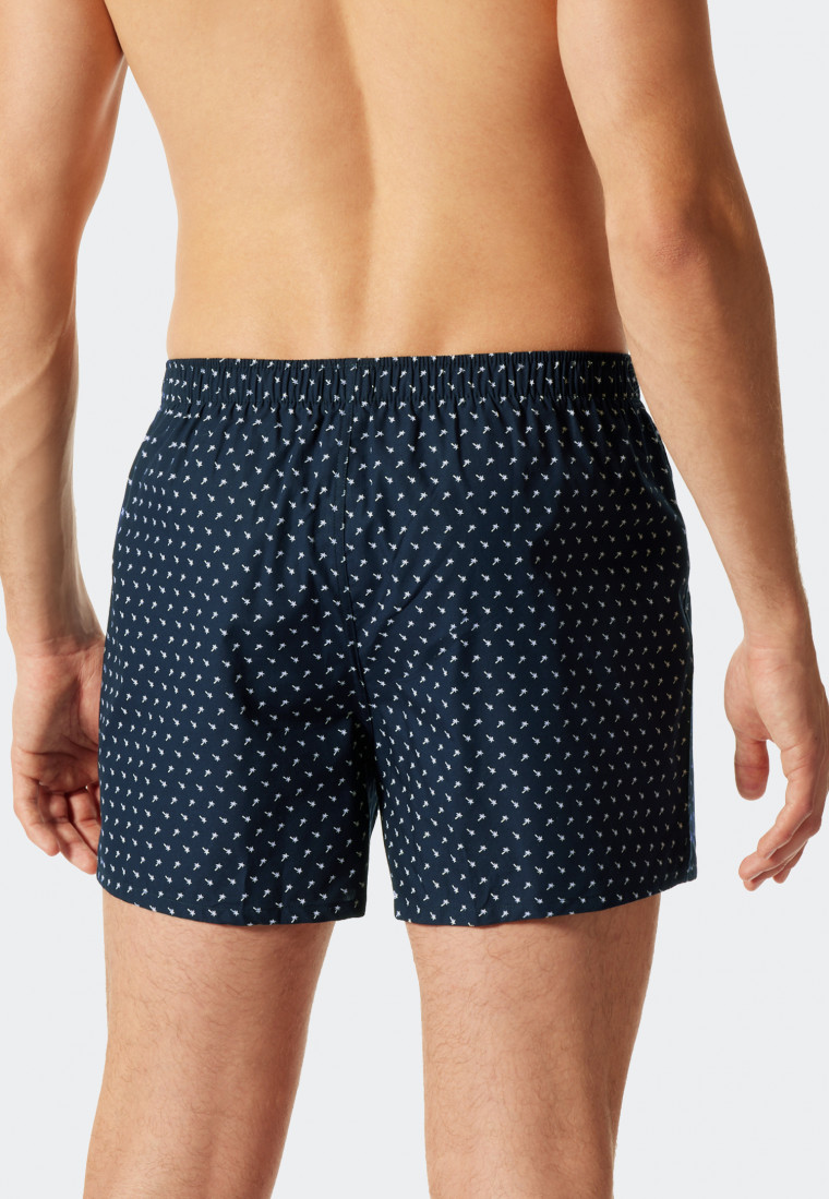 Boxershorts 2er-Pack Streifen Palmen gemustert mehrfarbig - Fun Prints