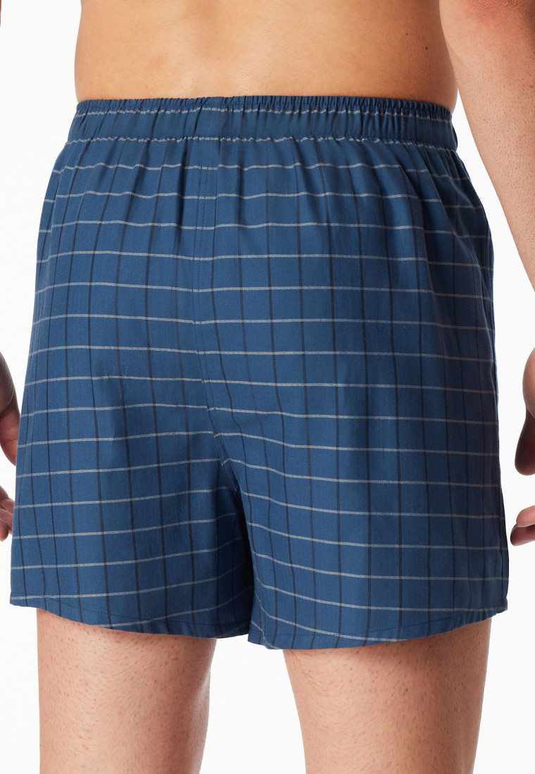 Boxer confezione da 2 in tessuto check blu - Boxershorts Multipacks