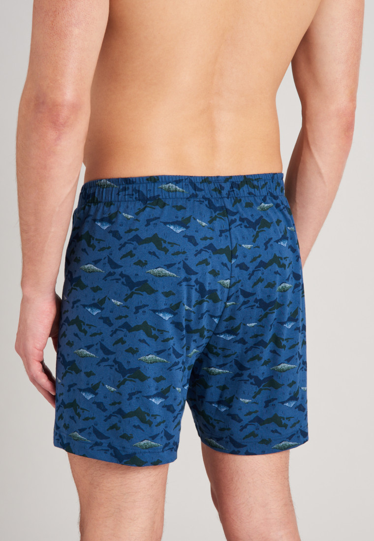 Boxershorts Jersey 2er-Pack Berglandschaft gemustert mehrfarbig - Fun Prints