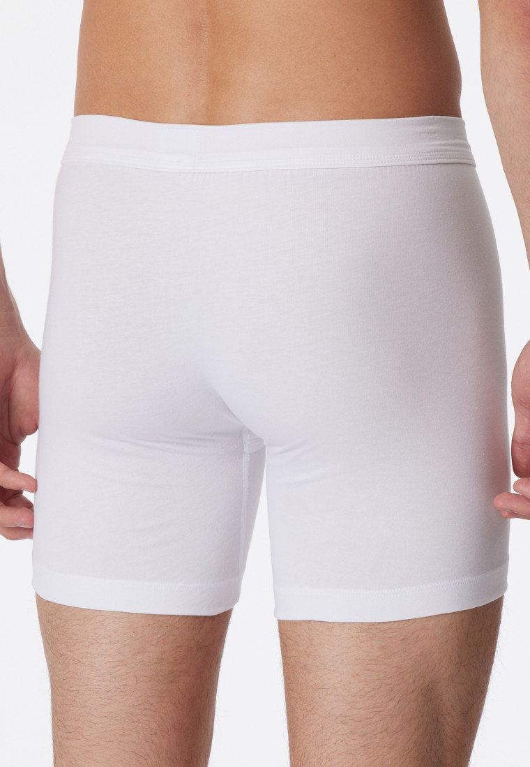 Cyclist Shorts Eingriff weiß - Long Life Cotton