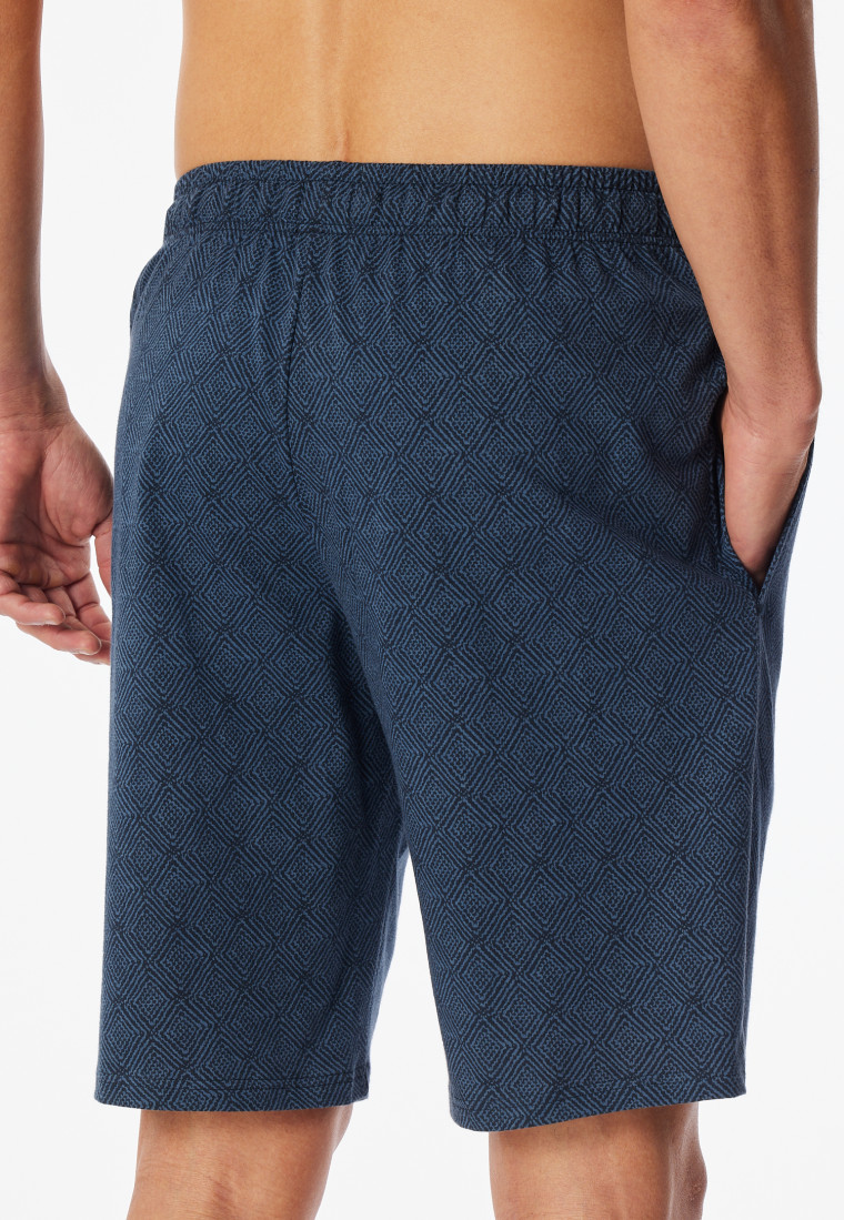 Pants short atlantic blue patterned - Mix+Relax