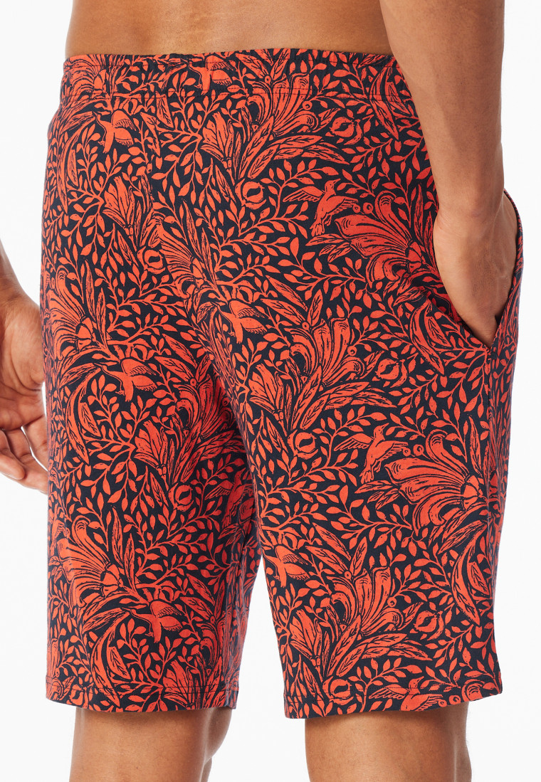 Pants short light red patterned - Mix+Relax