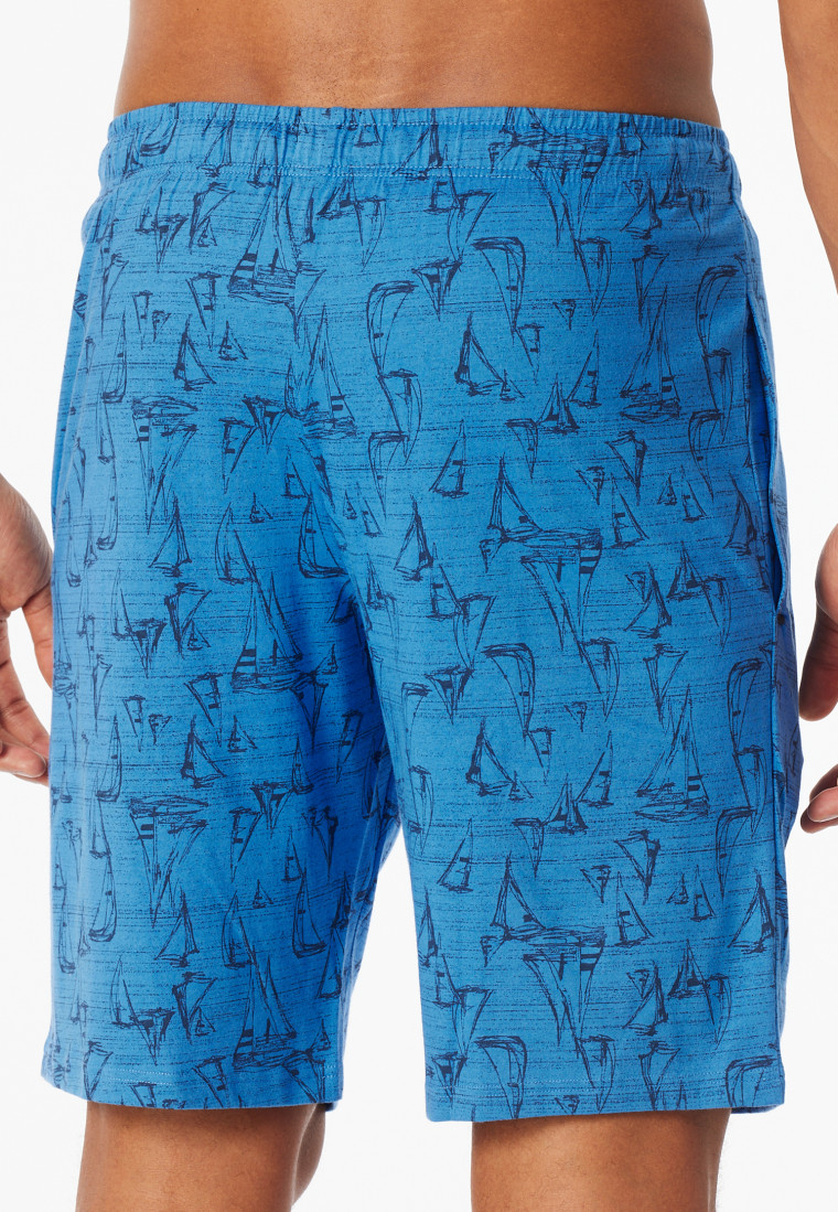 Pants short indigo patterned - Mix+Relax