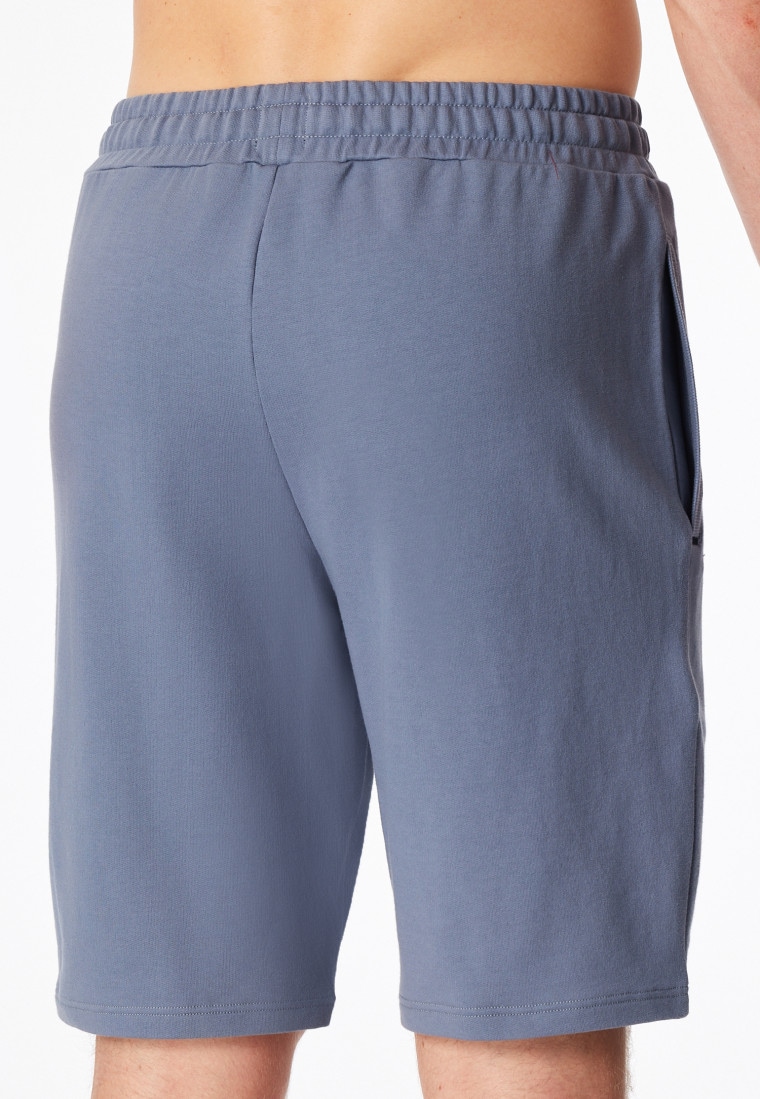 Hose kurz Sweat-Qualität blaugrau - Mix+Relax