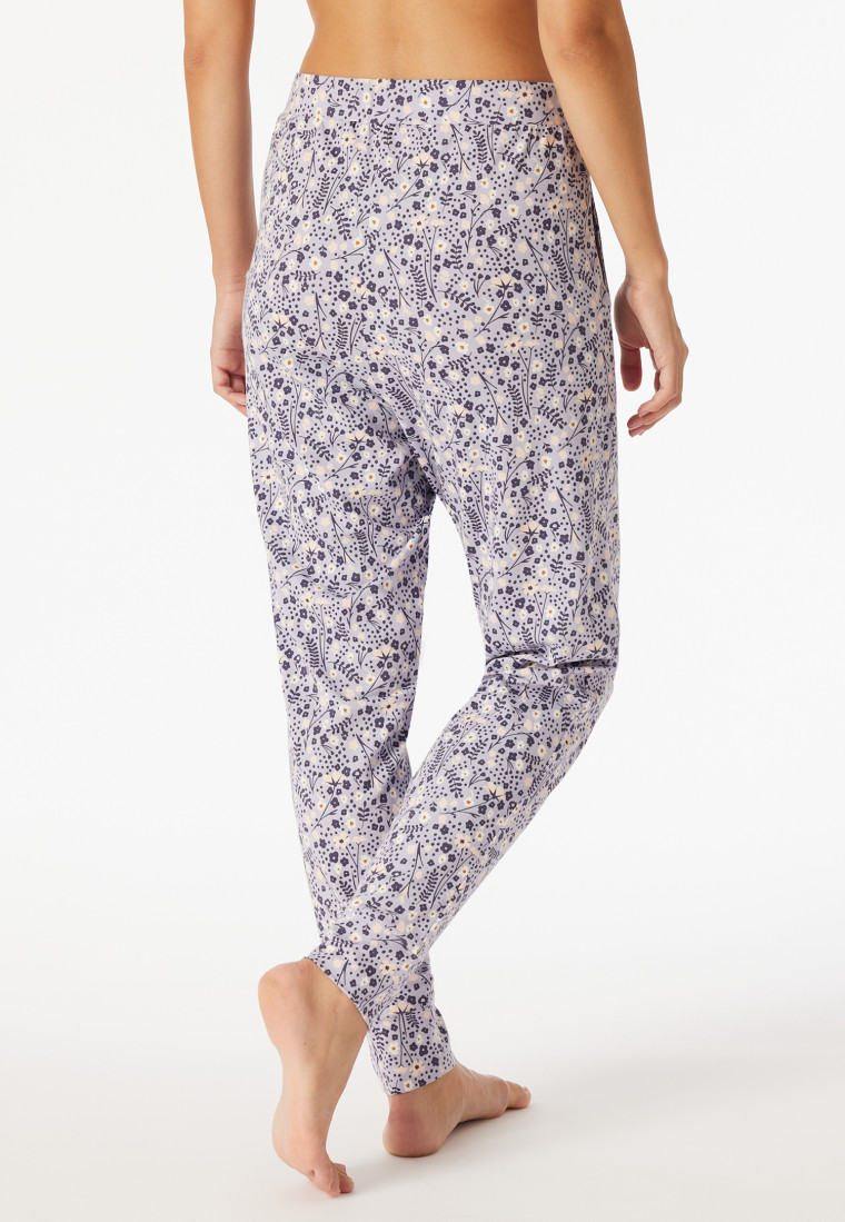 Pantalon long Poignet Fleurs multicolores - Mix+Relax