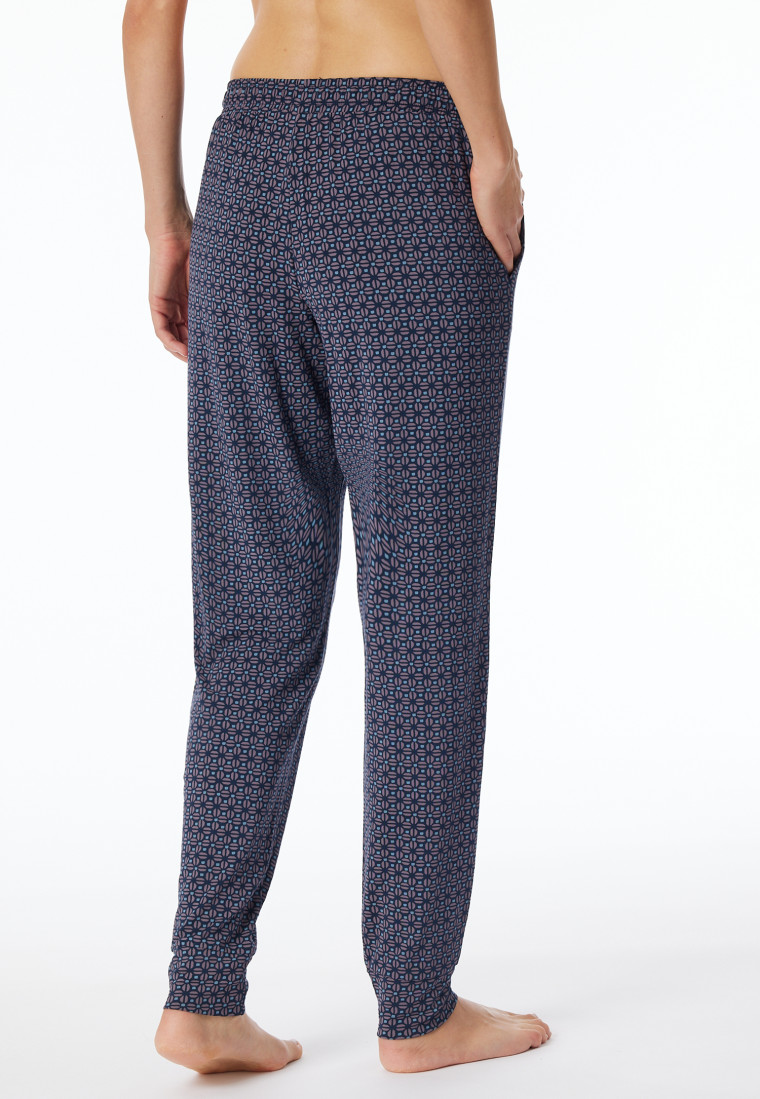 Pants long cuffs multicolor floral patterned - Mix+Relax