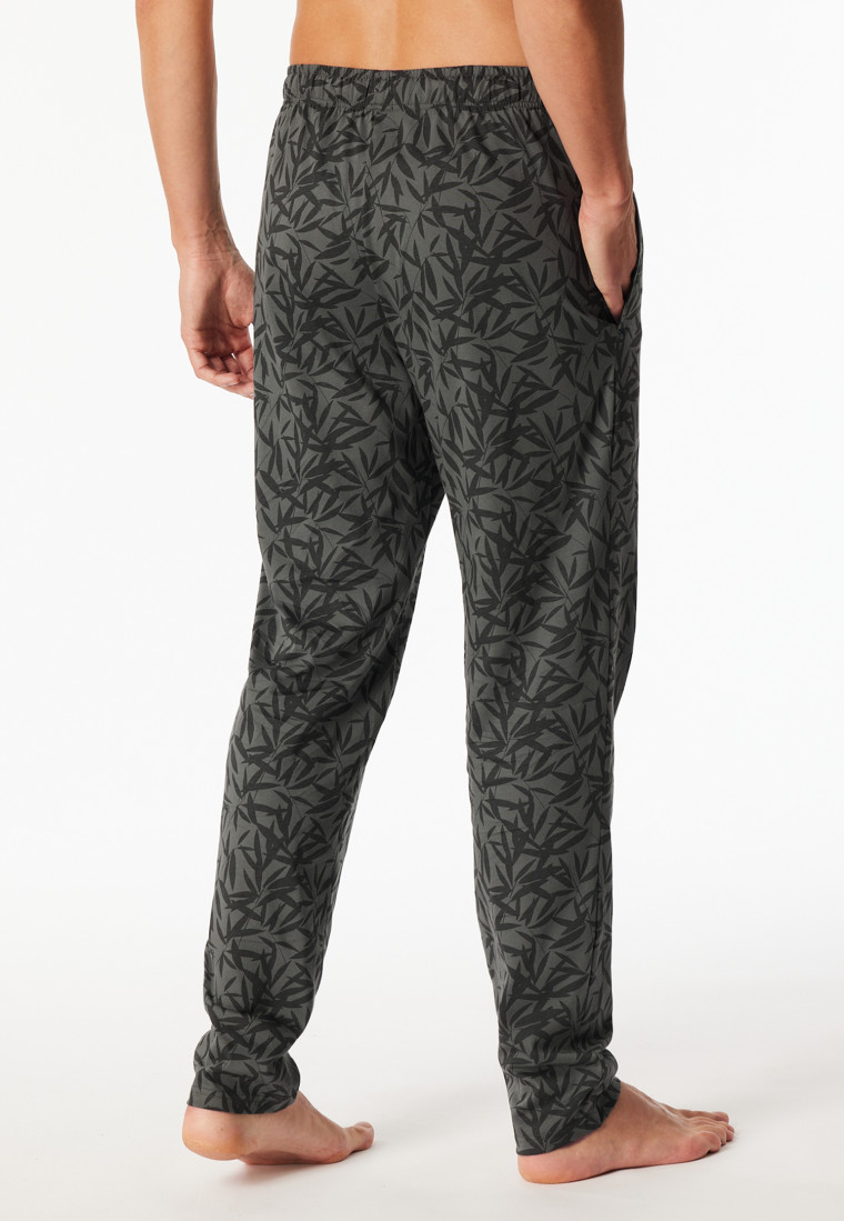 Pantaloni lunghi con stampa verde scuro - Mix+ Relax