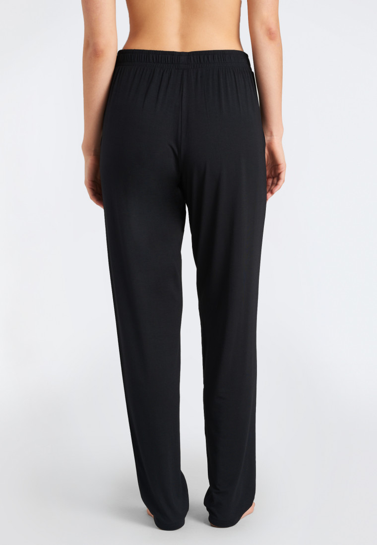 Pants long / extra-long modal black - Mix + Relax