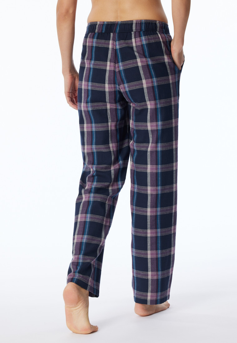 Pants long flannel Organic Cotton checks multicolor - Mix+Relax